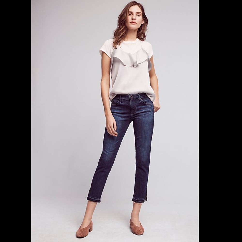 AG The Stevie Mid-Rise Skinny Cropped Jeans